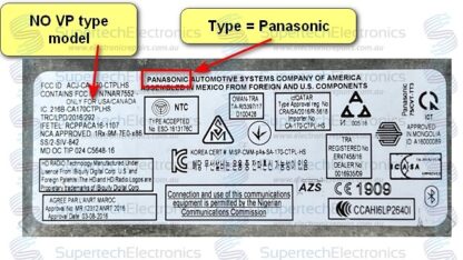 Jeep Panasonic SXM HWID Screen Repair (#3325) - Image 2